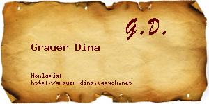 Grauer Dina névjegykártya